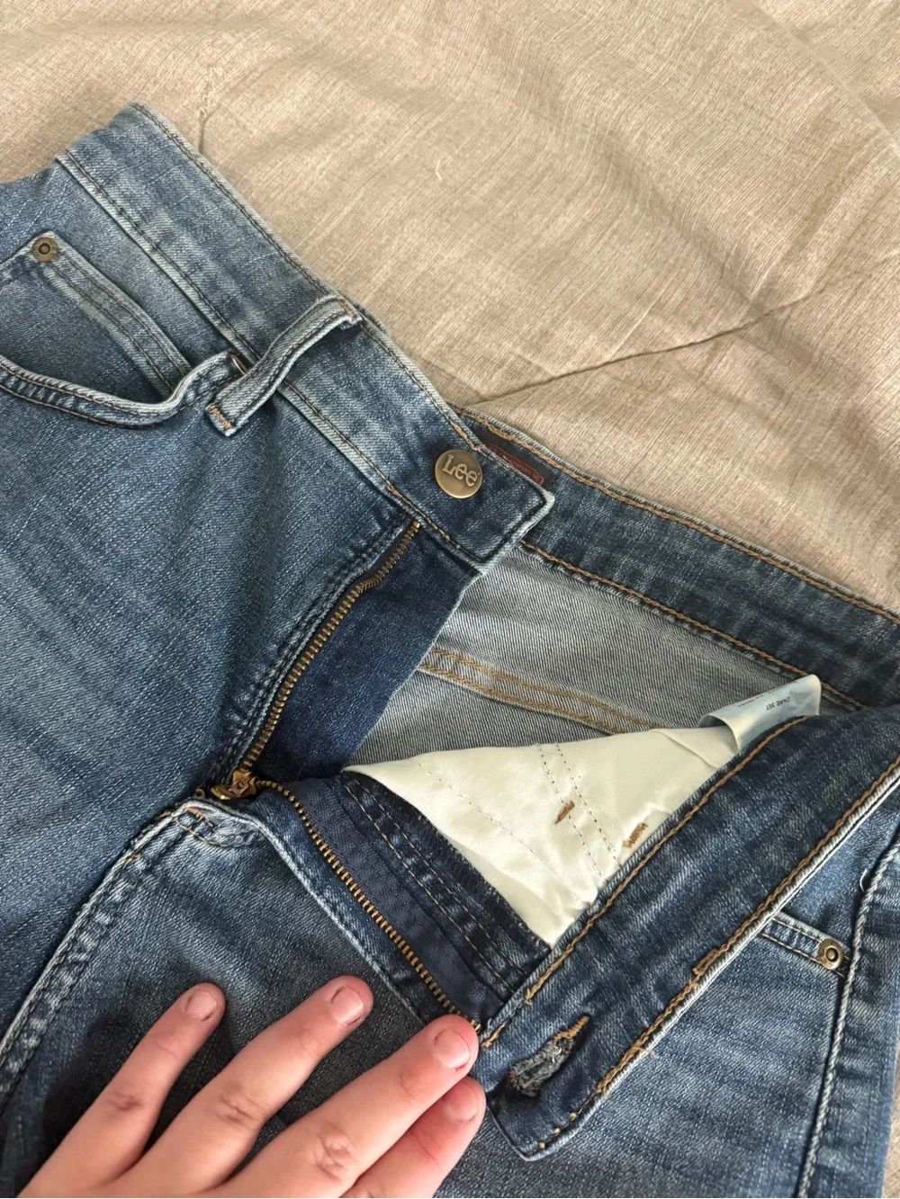 Lee Blue Denim Jean Shorts